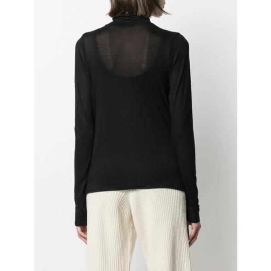 25FW 베이스레인지 긴팔 티셔츠 TOTN BL TURTLENECK BLACK - BASERANGE