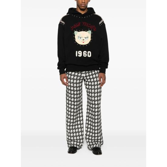 25FW 발렌티노 가라바니 후드 티셔츠 7V3MF28NB31 0NO BLACK - VALENTINO GARAVANI