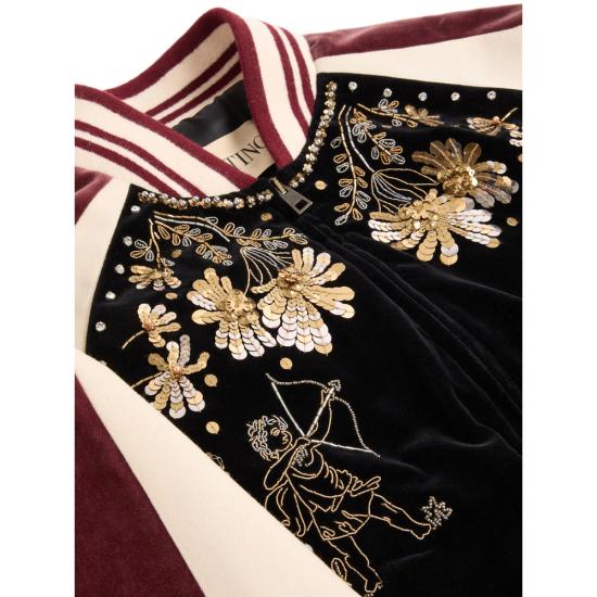 25FW 발렌티노 가라바니 봄버 자켓 7V3CIP64AE1 0NO BLACK - VALENTINO GARAVANI