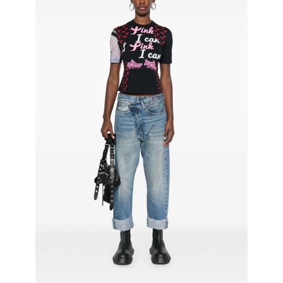 25FW 알13 KELLY 캘리 크로스오버 데님 팬츠  R13W2048 735 JASPE BLUE - R13