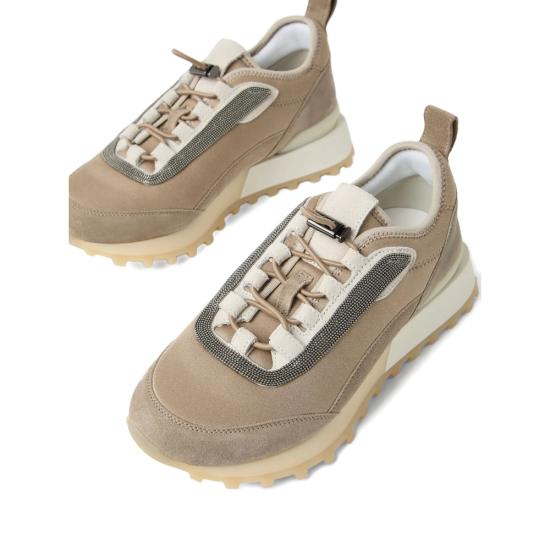 25FW 브루넬로 쿠치넬리 스니커즈 MZSFG3044 C5859 NEUTRALS WHITE - BRUNELLO CUCINELLI