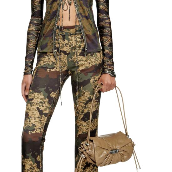 25FW 디젤 플레어 팬츠 0NKCZ A18517 51FA GREEN NEUTRALS - DIESEL