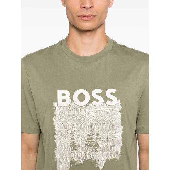 25FW 보스 반팔 티셔츠 50543916 314 GREEN - BOSS