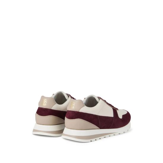25FW 브루넬로 쿠치넬리 스니커즈 MZUESLA289 CAW51 NEUTRALS RED - BRUNELLO CUCINELLI