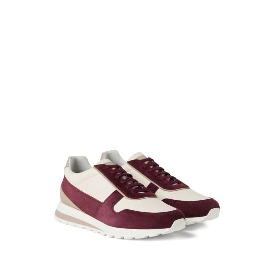 25FW 브루넬로 쿠치넬리 스니커즈 MZUESLA289 CAW51 NEUTRALS RED - BRUNELLO CUCINELLI