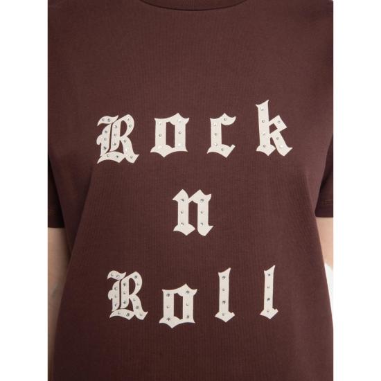 25FW 자딕앤볼테르 반팔 티셔츠 JWTS02868 BURGU RED - ZADIG & VOLTAIRE