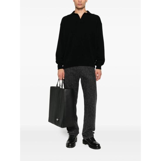 25FW 로베르토 콜리나 스웨터 M37404 M3709 BLACK - ROBERTO COLLINA