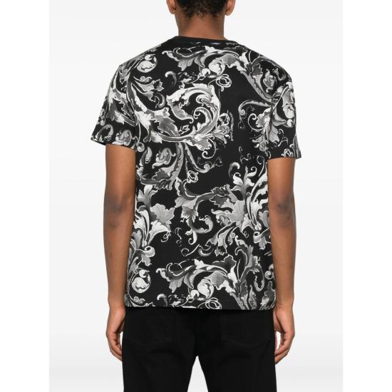 25FW 베르사체 탑 79GAH6S0 JS515 899 BLACK - VERSACE