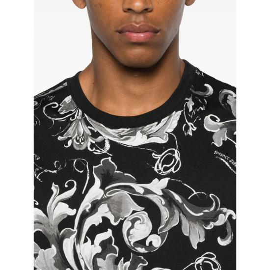 25FW 베르사체 탑 79GAH6S0 JS515 899 BLACK - VERSACE