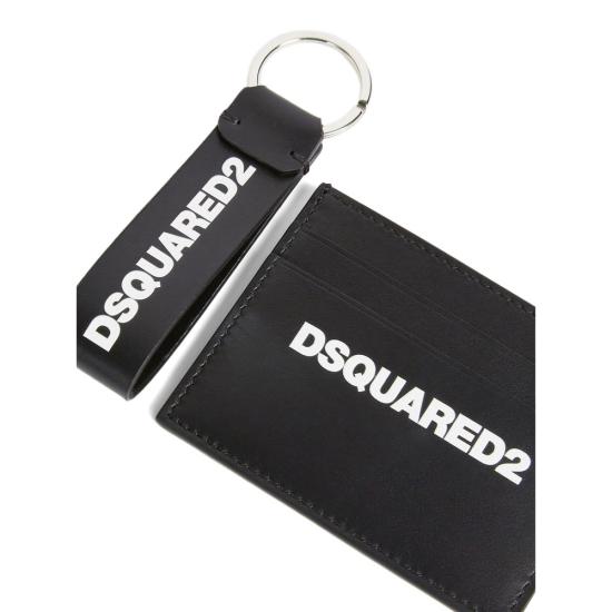 25FW 디스퀘어드2 남성지갑 GBM0001 01504110 M063 BLACK WHITE - DSQUARED2