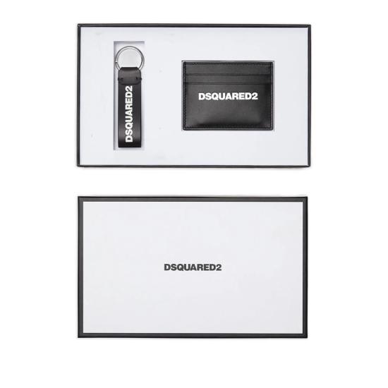 25FW 디스퀘어드2 남성지갑 GBM0001 01504110 M063 BLACK WHITE - DSQUARED2