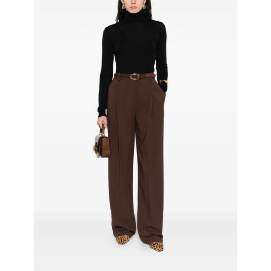 25FW 엘리자베타프랜치 스트레이트 팬츠 PA12556E2 EA3 BROWN - ELISABETTA FRANCHI