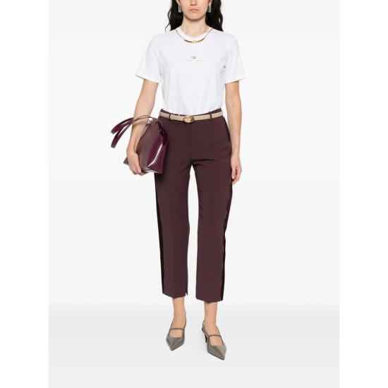 25FW 엘리자베타프랜치 탑 MA02856E2 270 WHITE - ELISABETTA FRANCHI