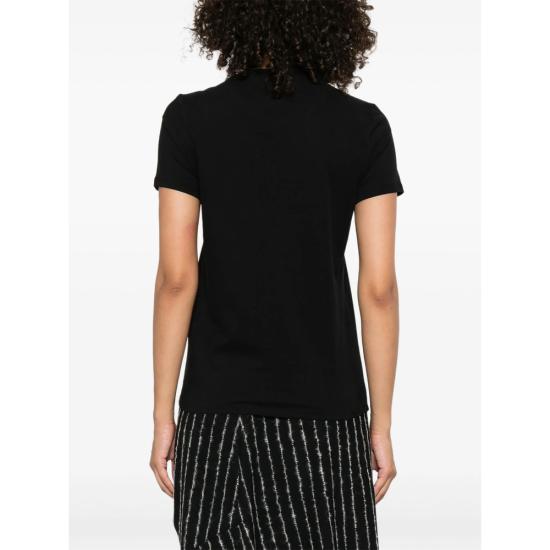 25FW 엘리자베타프랜치 반팔 티셔츠 MA00756E2 110 BLACK - ELISABETTA FRANCHI