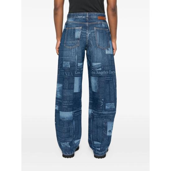 25FW 팜앤젤스 데님 팬츠 PMYA049F25DE N002 4442 BLUE - PALM ANGELS