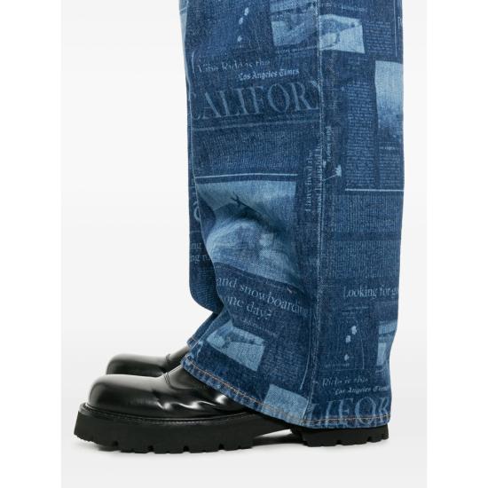 25FW 팜앤젤스 데님 팬츠 PMYA049F25DE N002 4442 BLUE - PALM ANGELS