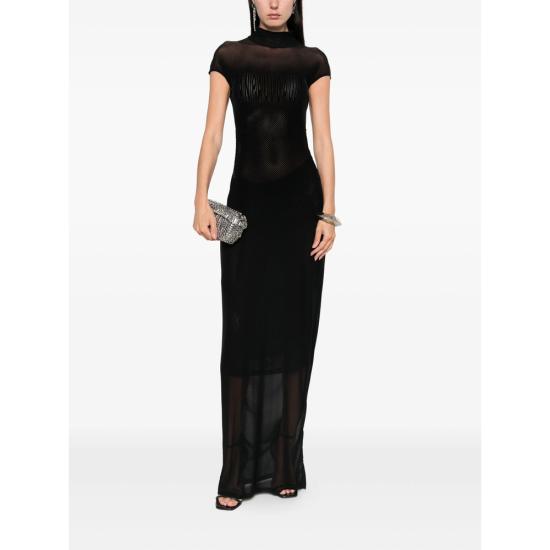 25FW 장 폴 고티에 롱 원피스 DR046 M001 00 BLACK - JEAN PAUL GAULTIER