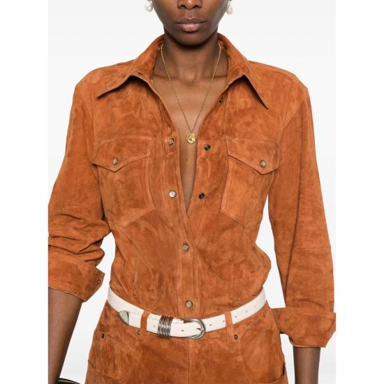 25FW 이자벨마랑 셔츠 C3B03I CH0256FA 50CO BROWN - ISABEL MARANT