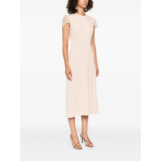 25FW 에르마노 설비노 롱 원피스 D472Q303WXW 21011 PINK - ERMANNO SCERVINO