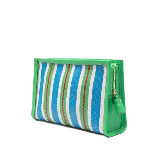25FW 안야힌드마치 뷰티 케이스 201216 AW250103 STRIP GREEN BLUE - ANYA HINDMARCH
