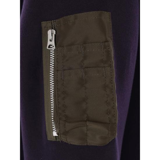 25FW 사카이 후드 티셔츠 25 03788M 233 PURPLE - SACAI