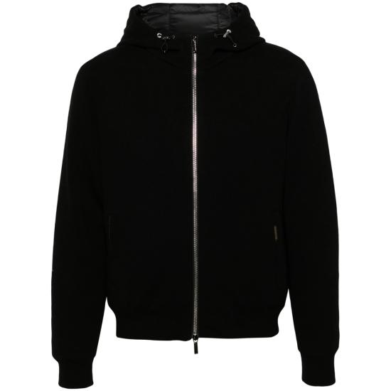 25FW 무레르 BRIGNO-BAB 브리그노 구스 다운 캐시미어 후디드 봄버 자켓 O100080 BRIGNO MRW NERO BLACK