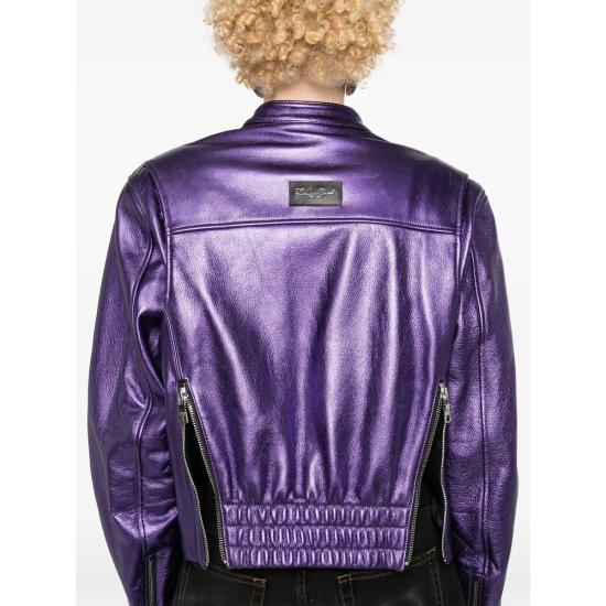 24FW 라콴 스미스 봄버 자켓 LSS24O 007 GRAPE PURPLE - LAQUAN SMITH