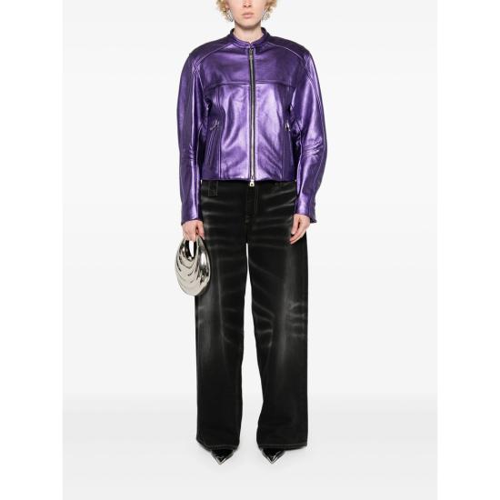 24FW 라콴 스미스 봄버 자켓 LSS24O 007 GRAPE PURPLE - LAQUAN SMITH