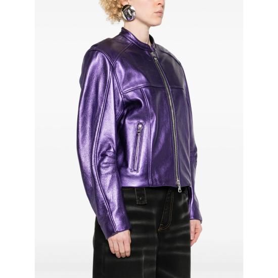 24FW 라콴 스미스 봄버 자켓 LSS24O 007 GRAPE PURPLE - LAQUAN SMITH