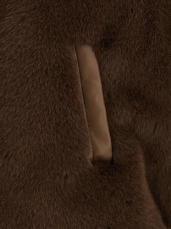 25FW 핑코 베스트 105107A2WNL74 Brown - PINKO