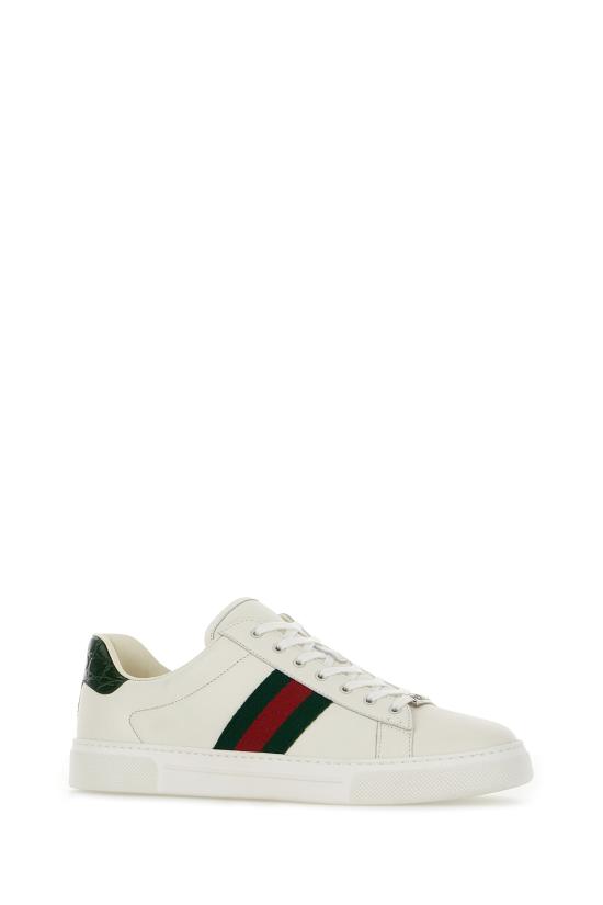 26SS 구찌 웹 스니커즈 757943AACAG 9055 GR WHI VRV GREEN ACE - GUCCI