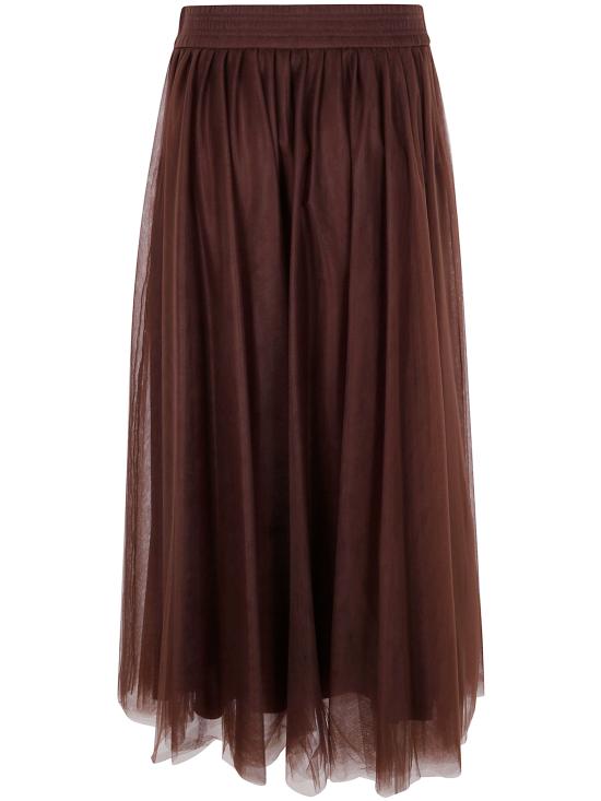 25FW 파비아나 필리피 롱 스커트 GND215F367 L539 1269 EBONY - FABIANA FILIPPI