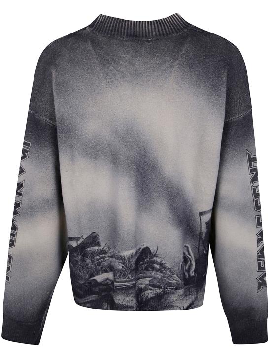 25FW 리프레젠트 스웨터 MLM100574 46 46 SUNFADE GREY - REPRESENT