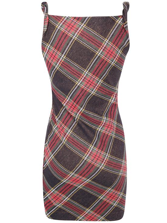 25FW 비비안웨스트우드 숏 원피스 1601004T J009T N204 RED GREEN - VIVIENNE WESTWOOD