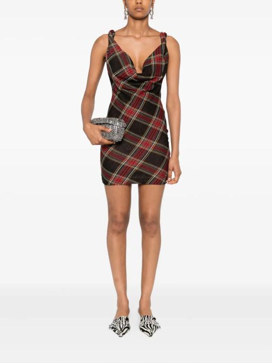 25FW 비비안웨스트우드 숏 원피스 1601004T J009T N204 RED GREEN - VIVIENNE WESTWOOD