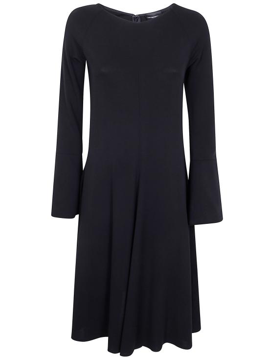 25FW 엠포리오 아르마니 미디 원피스 EW002006 AF16066 UC001 BLACK