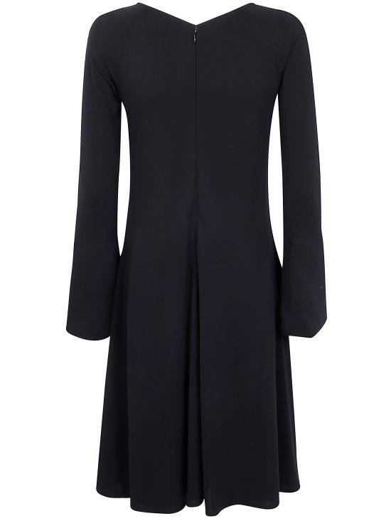 25FW 엠포리오 아르마니 미디 원피스 EW002006 AF16066 UC001 BLACK - EMPORIO ARMANI