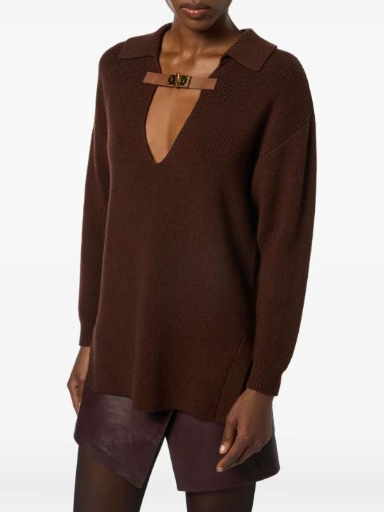 25FW 엘리자베타프랜치 스웨터 MK06S56E2 EA3 COFFE - ELISABETTA FRANCHI