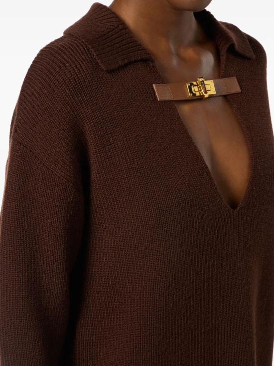 25FW 엘리자베타프랜치 스웨터 MK06S56E2 EA3 COFFE - ELISABETTA FRANCHI