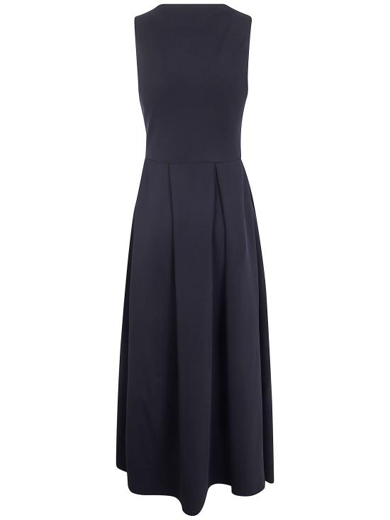 25FW 엠포리오 아르마니 롱 원피스 EW002719 AF10206 UC001 BLACK - EMPORIO ARMANI