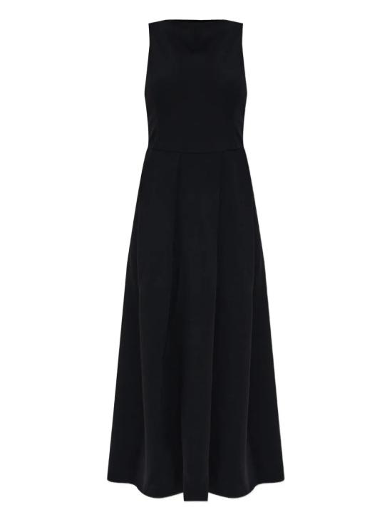 25FW 엠포리오 아르마니 롱 원피스 EW002719 AF10206 UC001 BLACK - EMPORIO ARMANI