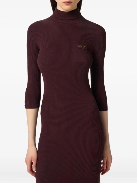 25FW 엘리자베타프랜치 롱 원피스 AM23B56E2 EA4 MERLOT - ELISABETTA FRANCHI