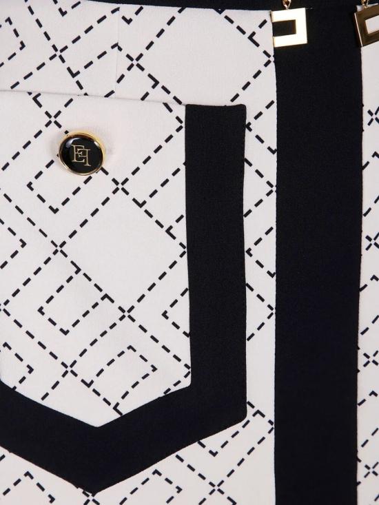 25FW 엘리자베타프랜치 스커트 GOS0156E2 EF1 MILK NERO - ELISABETTA FRANCHI