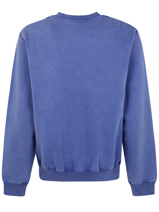 25FW 카사블랑카 긴팔 티셔츠 MPF25 JTP 293 02 NAVY LOOPBACK - CASABLANCA