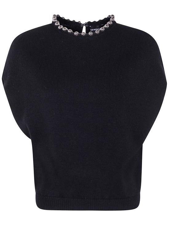 25FW 엠포리오 아르마니 스웨터 EW002804 AF19917 UC001 BLACK