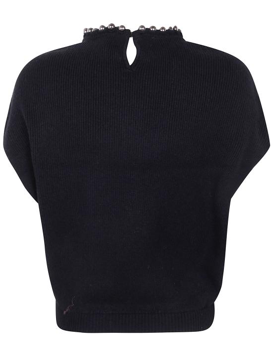 25FW 엠포리오 아르마니 스웨터 EW002804 AF19917 UC001 BLACK - EMPORIO ARMANI