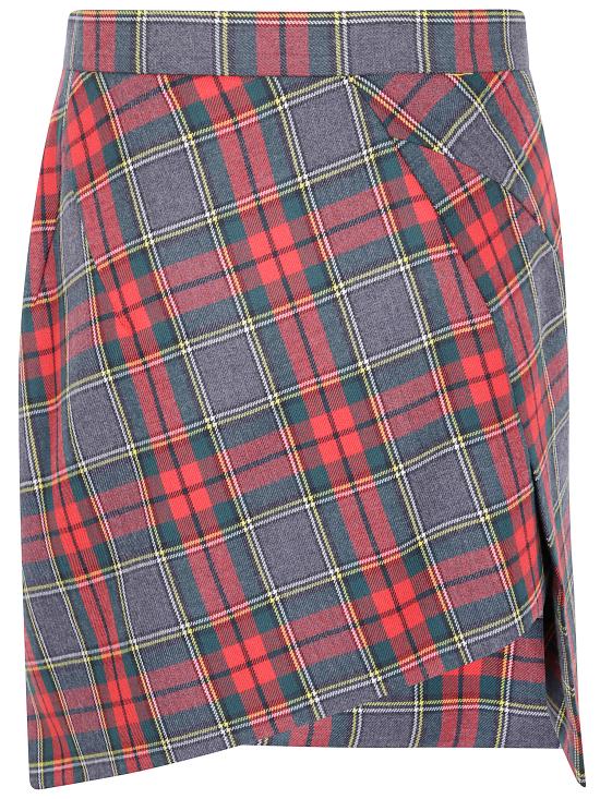 25FW 비비안웨스트우드 숏 스커트 1K01002C W0176 H203 RED GREEN - VIVIENNE WESTWOOD