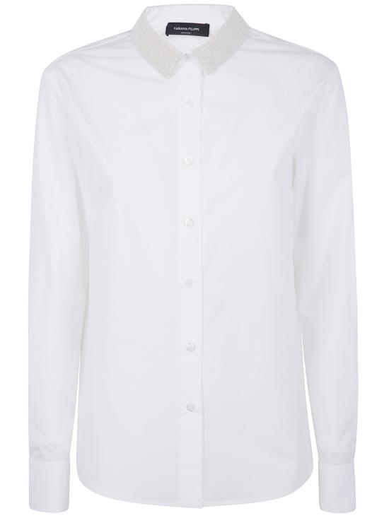 25FW 파비아나 필리피 셔츠 CAD215F233 L55 21 OPTIC WHITE