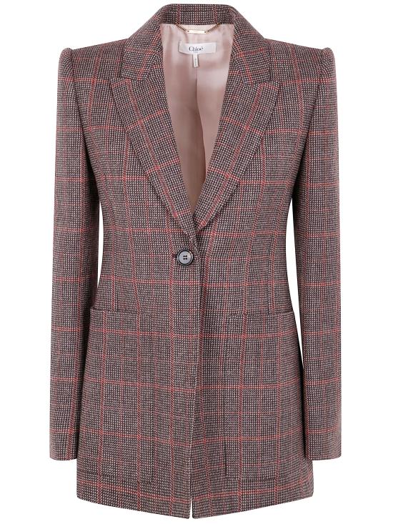 25FW 끌로에 수트 자켓 CH25AVE53097 93C BROWN BEIGE - CHLOE