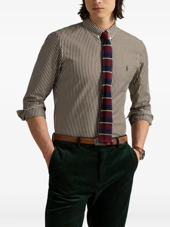 25FW 폴로 랄프로렌 긴팔 셔츠 710 929 344 026 COPPER BROWN WHITE - POLO RALPH LAUREN